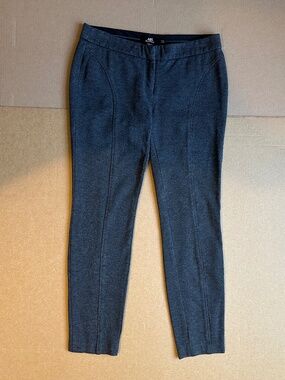 ABS Platinum Charcoal Grey Ankle Dress Pants Size 4 Seamed Ankle Trousers